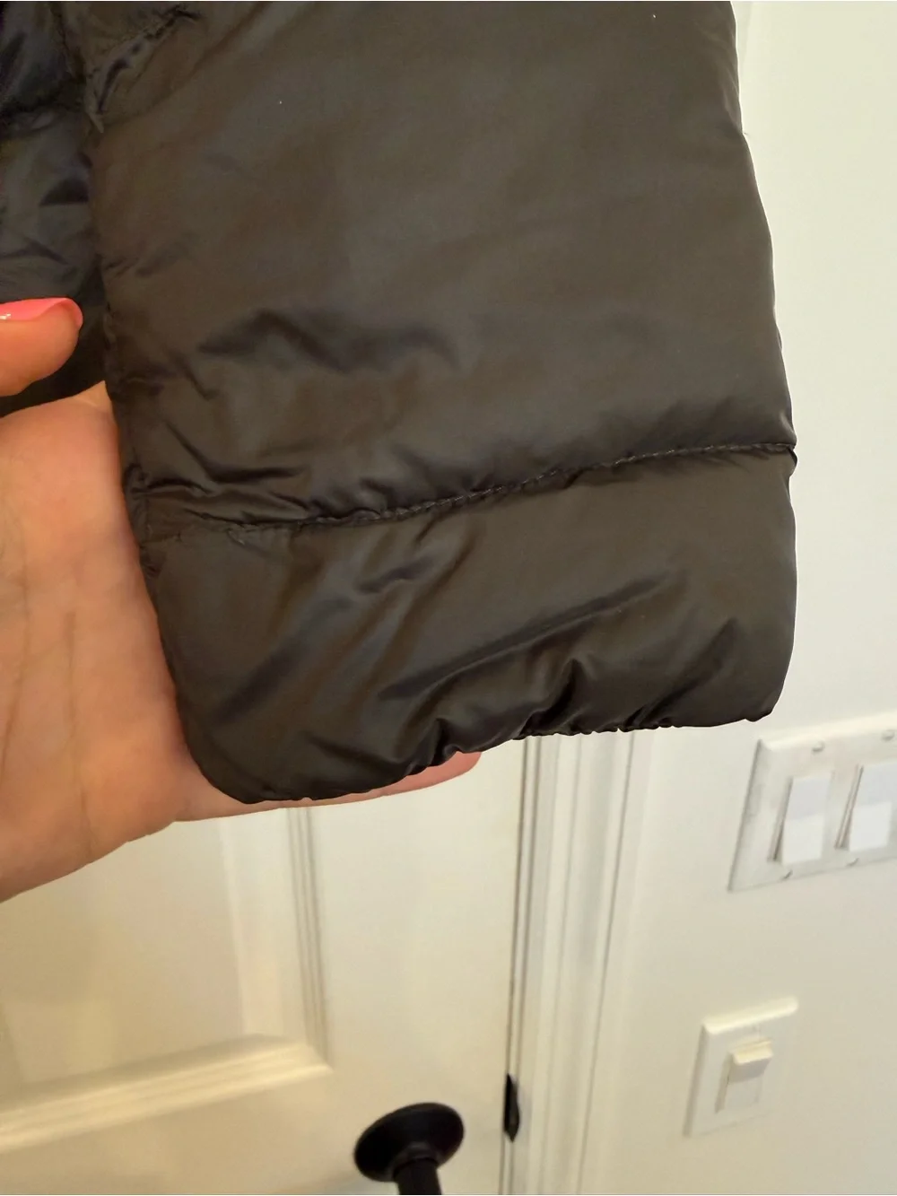 Athleta Banner Peak Down Jacket Arbor Olive Puffer Coat XXS - Picture 9 of 10